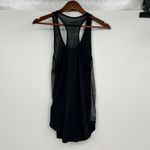 All Saints black floral boho burn out tank top pull over shirt size medium Photo 9