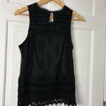 Black Lace Sleeveless Top Whimsigoth Victorian Dark Fairy Goth Coquette Feminine Photo 3