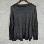 Gap XXL Black Metallic Shimmer Sweater Oversized Y2K Disco Glam Evening Top Photo 5