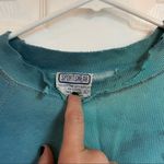 Vintage tie dyed blue crew neck sweatshirt cropped distressed Photo 1