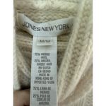 Jones New York Jones NY Medium Cable Knit Merino Wool Angora Turtleneck SweaterIvory Long Slv Photo 2
