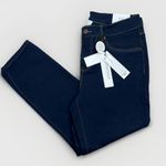 Workshop Republic Clothing WORKSHOP Republic Jeans Sz 10 Dark Blue Skinny Ankle Stretch Contrast Stitching Photo 0