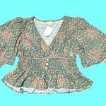 Neiman Marcus Bloomfield floral blouse, boho blouse, hippur blouse Photo 1