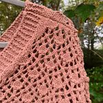 Nicole Miller Mauve Chunky Knit Button Up Cardigan Sweater Photo 3