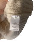 Pink Rose Pink Rose Women's Size Large Cream Fisherman Knit Sleeveless Collared Sweater Photo 3