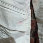 American Eagle  womens denim cropped one button butterfly white medium Photo 1