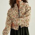 Altar'd State Altar's State Grandmacore Floral Tapestry Bomber Jacket Coat Women's Size Small Photo 0