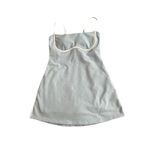 Alo Yoga Airbrush Streamlined Dress Seashell Blue White Size Medium Photo 2