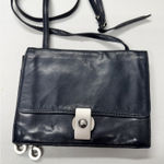 Perlina  New York Black Leather Crossbody Bag Handbag Purse Womens Classic Photo 0