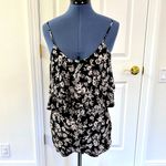 Xxi Black Floral Romper Photo 2