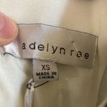 Adelyn Rae New Nola White with Black Embroidered Floral Woven Frill Dress #MBG Photo 3