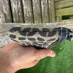 Fossil  Brown Black Monogram‎ Canvas Print Credit Card Holder Thin  CLEAN T Photo 4