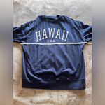HAWAII Navy Blue Oversized Pullover Crewneck Sweatshirt Women’s Sz M EUC Size M Photo 3