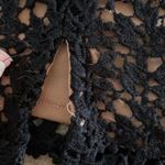 Kendall + Kylie Black Crochet Mini Skirt Photo 7