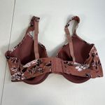 Vince Camuto  Bra 40D Floral Underwire Adjustable Strap Floral Lightly Lined Photo 4
