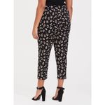 Torrid Womens Pants Sz 1 1X 14 16 Studio Knit Tapered Black Leopard Photo 2