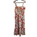 Clover and Sloane Floral Maxi Dress in White Size 14 Photo 2