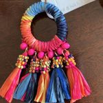 New Colorful Fringe Earrings for pierced ears. Pink Photo 3