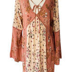 LOVE FIRE Bell Sleeve Tunic Top / Dress Pink Size L Photo 0