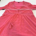 Torrid  Pink Gauze Lace-Up Bell‎ Sleeve Skater Dress Size 2X Photo 8