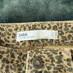 ZARA  Leopard Print Front Slit Mini Skirt Size Extra Small Photo 5