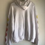 Aviator Nation  SMILEY SUNSET RELAXED PULLOVER HOODIE - WHITE Photo 5