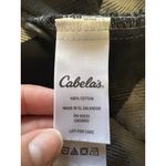 Cabela's Long Sleeve Button Flannel Shirt Jacket Women's Gray Check Size Small Photo 3