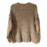 Gimmicks by BKE Gimmicks Taupe Oversized Sweater size large Taupe Eyelet Sleeves Photo 8