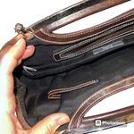 Apt. 9  Womens Clutch Purse Handbag Bagette with Chain Strap Black Brown Silver Photo 11