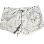 Rag and Bone Marin Bright White Cut-Off Distressed Jeans Shorts White Size 31 Photo 3