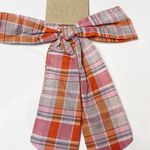 Madewell oversize bow hair tie in June Hero Plaid NWT Photo 1