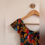 Lovers + Friends Dark Bouquet Floral Printed Ruffle Mini Dress XS Photo 13