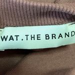 Wat. The Brand Brown Crew Neck Oversized Long Sleeve Pullover Sweater Top Size L Size L Photo 2