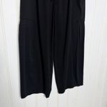 Halara Black Wide Leg Cargo Pants Elastic Waist Drawstring Womens Size L Photo 4