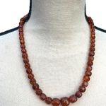 Jay King Desert Rose Graduated Beaded Amber Necklace 20” Photo 0