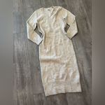 Topshop  Cream Long Sleeve Dress Photo 5