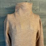 Elizabeth and James Cozy Tan Turtleneck Sweater Photo 1