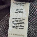 Soft Surroundings Brown Plaid Pull-on Dress Pants Size Medium Preppy Plaid Pants Photo 7