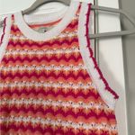 Loft  colorful knit scalloped tank sweater Photo 5