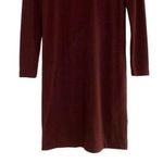 J.Crew Sweater Dress Womens Size XXS Burgundy Wine Long Sleeve Turtleneck Soft Photo 3