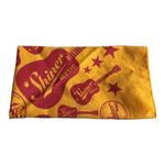 “Shiner Music” Festival Gold And Red Square Scarf Photo 1