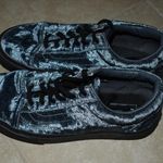 Vans  Old School Blue and Black Crushed Velvet Low top Sneakers Photo 5