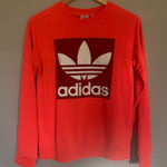 Adidas Neon and Burgundy Long Sleeve Pullover Size Small Photo 0