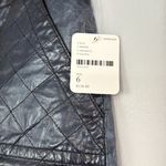 Free People NEW W TAGS-  blue lagoon patent faux leather mini skirt Photo 6