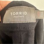 Torrid  Perfect Skinny Faux Leather Mid Rise Pant Womens size 14S NWOT deep black Photo 5