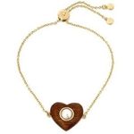 Coach Wood Heart Slider Bracelet Photo 0