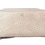 Pink textured faux leather zipper wallet, NWOT Photo 1