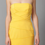 Cynthia Steffe  Yellow Strapless Mini katinka stretch Dress Photo 0