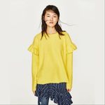 ZARA ✨ SOFT SWEATSHIRT WITH FRILLS✨ Photo 1