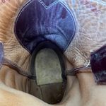 Justin Boots Justin Merlot Wine colored roper pull on cowgirl western boots 6 1/2 A Photo 8